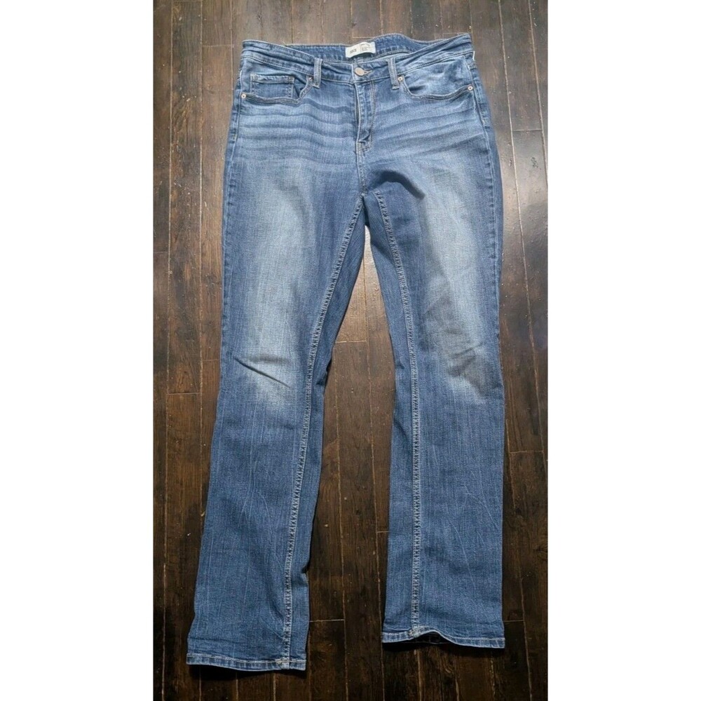 BKE Buckle Payton Womens 31x31.5 Blue Jeans Universal Fit Mid Rise Straight